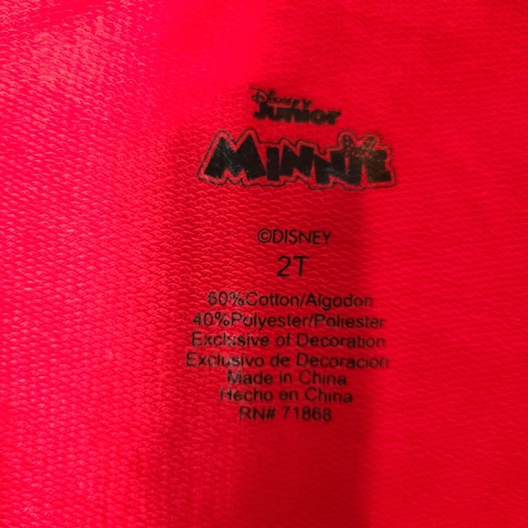 2T bundle ♥ mini mouse zipper hoodie w/ pockets & 2 pairs of fuzzy holiday socks - Picture 8 of 10